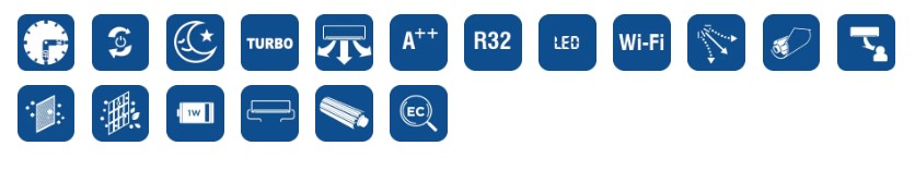 Функции Климатици Treo CS-I-MS3 с Wi-Fi