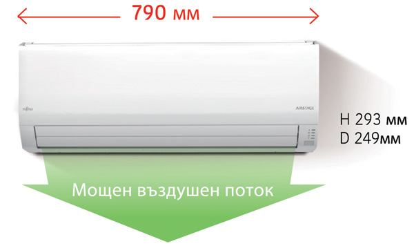 fujitsu-airstage-klc-kompakten-design Климатици Fujitsu Airstage KLC - компактен дизайн